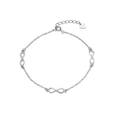 Nubis stříbrný se symboly nekonečno NB-1123