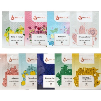 Issencia пробен комплект парфюми за пране 9 x 7 ml, унисекс