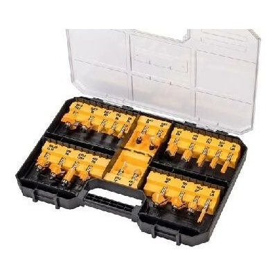 DeWALT - 22dílná sada frézovacích nástrojů DT90017