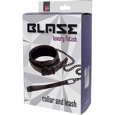 Blaze Black Štýlový obojok s vodítkom