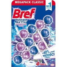 Bref Power Aktiv WC blok Lavender 3 x 50 g