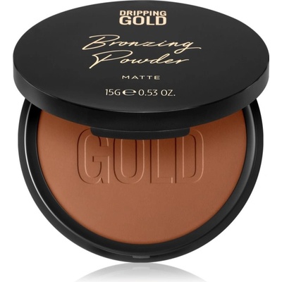 Dripping Gold Luxury Tanning Bronzing Powder kompaktný bronzujúci púder na telo a tvár Matte 15 g