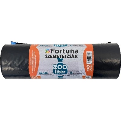 Fortuna Торба за боклук FORTUNA 200L черна 95x120 cm 10 броя 12.01743 (12.01743)