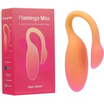 Magic Motion Flamingo Max - носимо вибриращо яйце с управление чрез приложение (оранжево) - lovesexshop