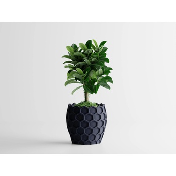 Кашпа Beehavia Малка, 151x151xH146мм- Тъмносин Мат