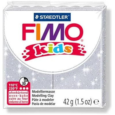 FIMO Глина, 42 g, горима, FIMO "Kids", сребрист блясък 8030-812 (8030-812)