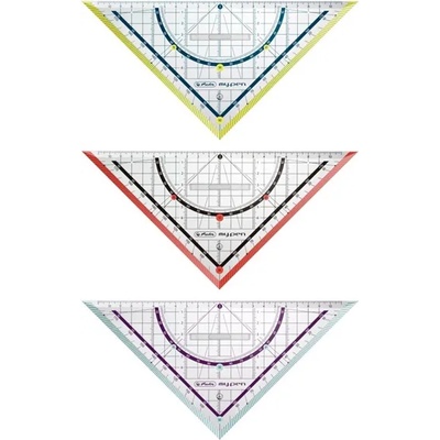 Herlitz my. pen 25 см цветна триъгълна линийка 11367976 (11367976)