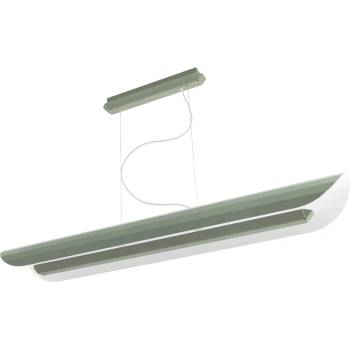 Kaspa Apolin линейна висяща лампа, 120 см, зелен градински чай (11214113)