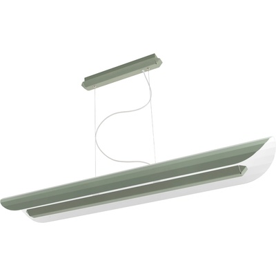 Kaspa Apolin линейна висяща лампа, 120 см, зелен градински чай (11214113)