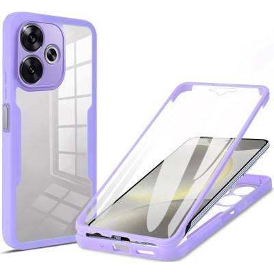 Techsuit Калъф за Xiaomi Poco F6 + Протектор - ColorVerse 360 Series - Лилав