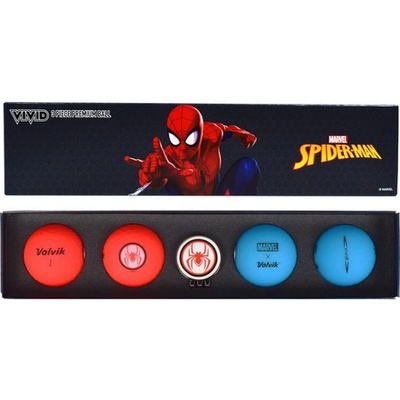 Volvik ball Vivid Marvel Spider Man 2.0 4 balls + ball marker