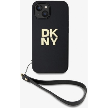 DKNY PU Leather Stack Logo Wrist Strap Back Cover за iPhone 13 Black DKNY DKNY | Cheren | ЖЕНИ | UNI