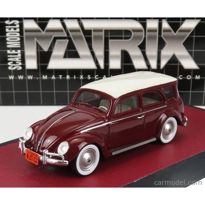 Matrix scale models Volkswagen Fusca Sw Station Wagon Prototype 1962 Hnědá Bílá 1:43