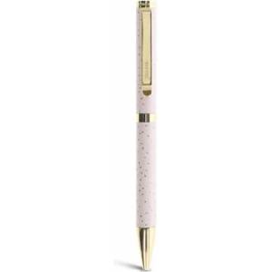 FILOFAX Химикалка, 0, 8 мм, златен клипс, розово тяло, filofax "Конфети", черна fx-132707 (fx-132707)
