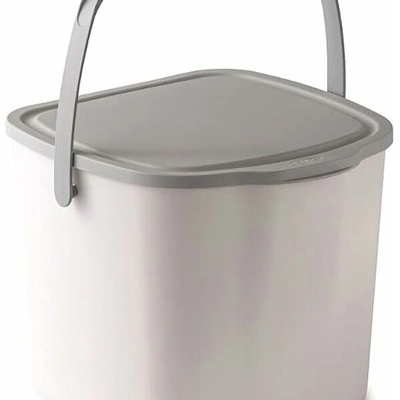 Snips Kôš na bioodpad 3 l biely + svetlo sivé veko