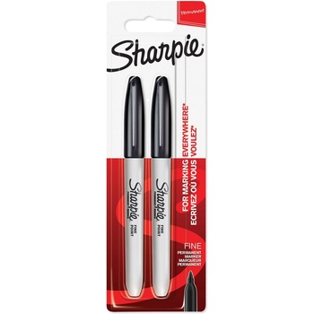 Sharpie Перманентен маркер Sharpie, F, черен, 2 бр блистер (27242-А)