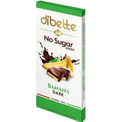 Dibette hořká s banánovou příchutí 80 g