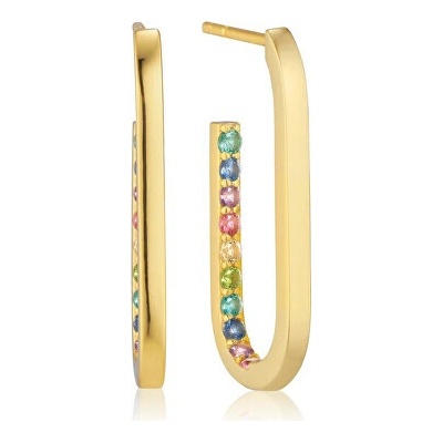 Sif Jakobs Pozlacené oválné náušnice Capizzi SJ-E42212-XCZ-YG