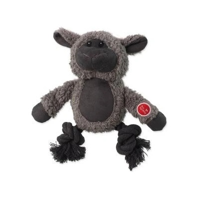 Dog Fantasy Snuggle hračka pískacie zvieratko s uzlami 21 cm