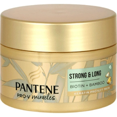 Pantene Strong & Long Bambus a Biotin maska 160 ml