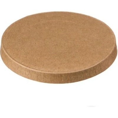 Intertan SA Viečko na papierovú misku na omáčku kraft, 60ml kraft , Viečko: