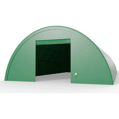 Gazelt Oboustranná stěna pro zesílenou obloukovou halu 12 m PVC 900 g/m² v zeleném provedení