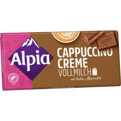 Alpia mléčná čokoláda s cappuccinovým krémem 100 g