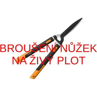 Nůžky na živý plot - broušení