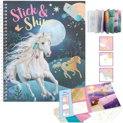 Miss Melody 3501240 Stick & Shine, kreativní omalovánky s třpytivými fóliemi