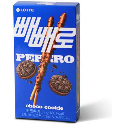 LOTTE Pepero tyčinky čokoladové cookie 37 g