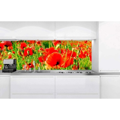 DIMEX KI-180-028 Fototapeta do kuchyne Červené maky, rozmery 180 x 60 cm