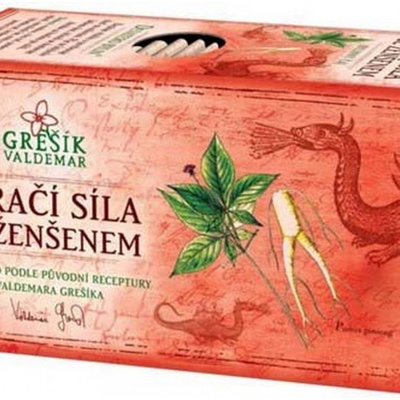 Grešík čaj Dračí sila sa ženšenom 20 x 1,5 g