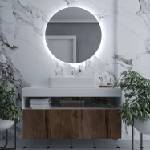 Daramio Кръгло огледало с LED осветление E2 150 cm