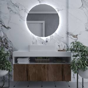 Daramio Кръгло огледало с LED осветление E2 150 cm
