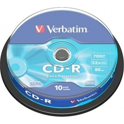Verbatim CD-R 700MB 52x, spindle 10ks (43437)