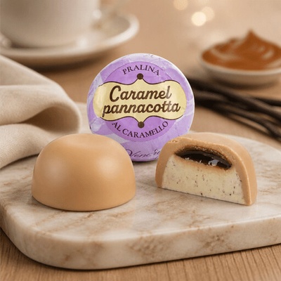 Venchi Panna Cotta pralinka s karamelom a vanilkou 1 ks