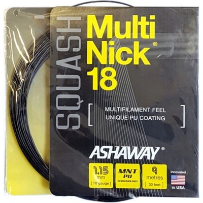 Ashaway Скуош кордаж Ashaway MultiNick 18 (9 m) - black