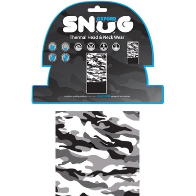 Oxford Snug camo multifunkční šátek s fleecem kamufláž