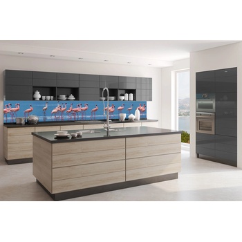 DIMEX ART s. r. o Фототапет за кухня - фламинго 350 x 60 см