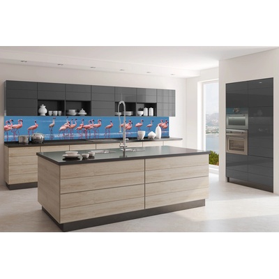 DIMEX ART Фототапет за кухня - фламинго 350 x 60 см