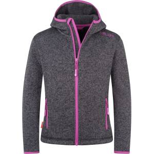 TROLLKIDS Детско поларено яке Trollkids Girl's Jondalen Jacket XT Fleece jacket - Graphite / Fresh Berry - размер 176 (EU) (703-2534-1521)