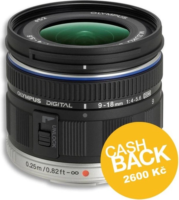Olympus M.Zuiko Digital ED 9-18mm f/4-5.6 od 16 891 Kč - Heureka.cz