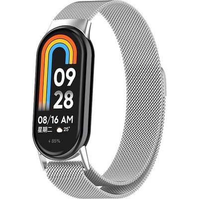 Eternico Elegance Milanese na Xiaomi Smart Band 8 silver AET-MB8MNS-si