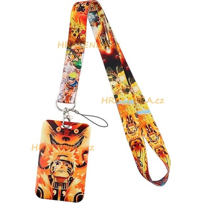 Šňůrka na krk 23010 s cedulkou Naruto