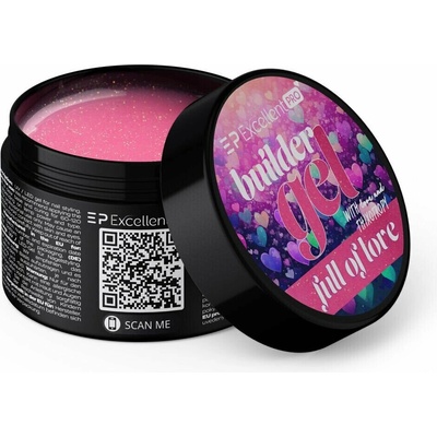 Cosmetics Zone vynikající Pro Builder gel Thixotropy s efektem Full Of Love Builder gel 50g