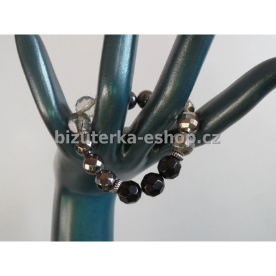 Bizuterka-eshop.cz z perliček černo šedý BZ-04373