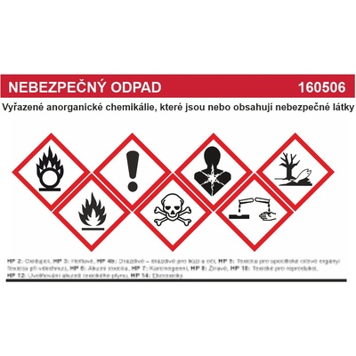 Nebezpen odpad 160507 - Vyazen anorganick chemiklie ...