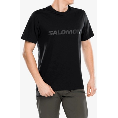 Salomon Big Logo Tee deep black