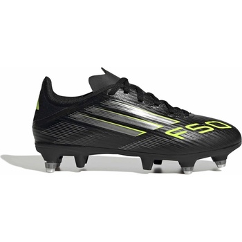 Adidas Детски футболни бутонки Adidas F50 League Childrens Soft Ground Football Boots - Black/Lemon