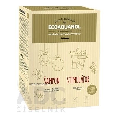 Bioaquanol vlasový šampón 250 ml + stimulátor U 250 ml darčeková sada